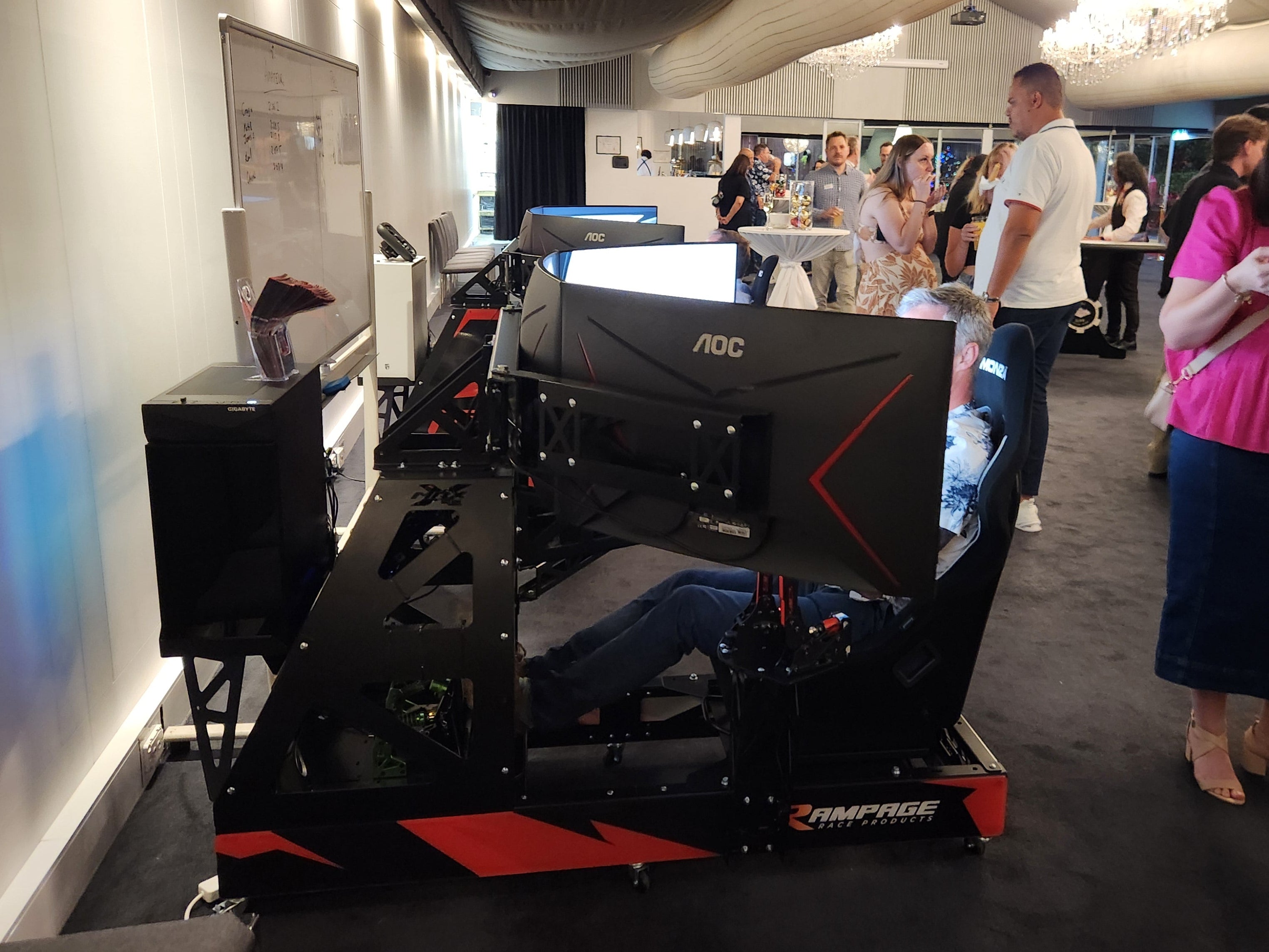 Pro Racing Simulator Hire for Events & Parties | South East QLD & Northern NSW Rampage