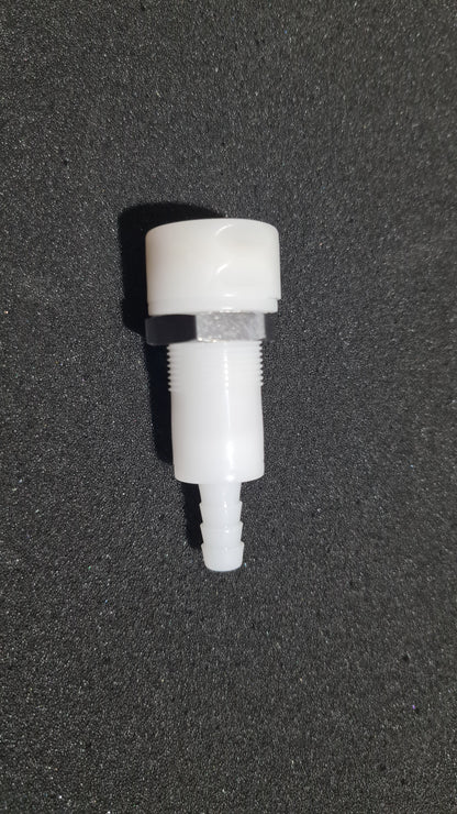 Individual drink and coolsuit dry break fittings.