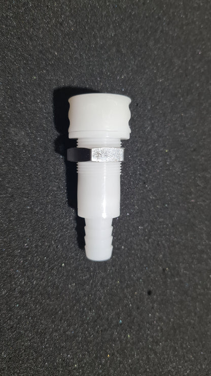 Individual drink and coolsuit dry break fittings.